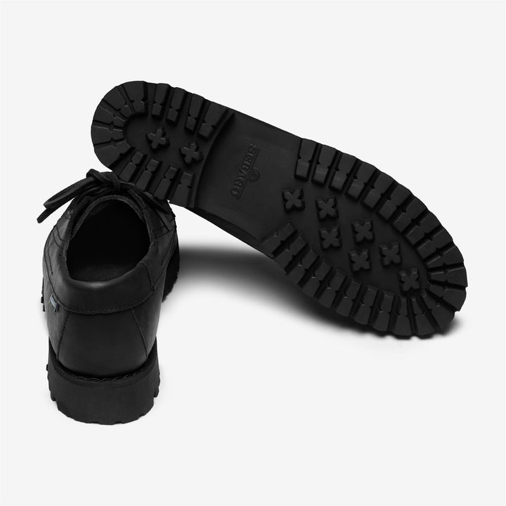 Mocassino in pelle nera da uomo per uso esterno 4