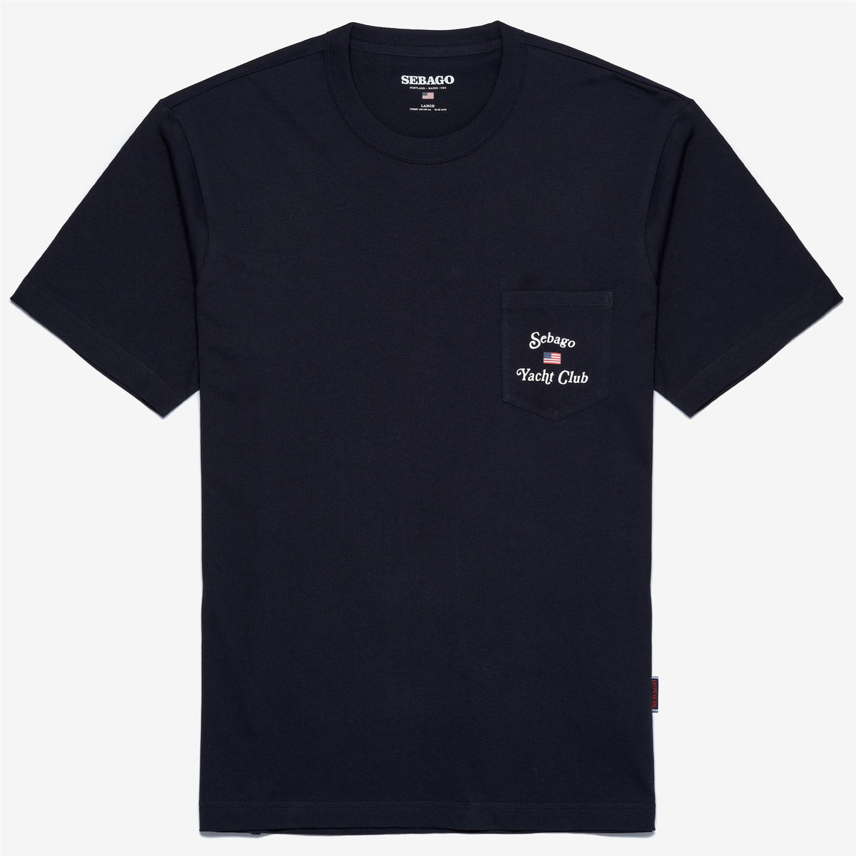 Blaues Herren-Baumwoll-T-Shirt