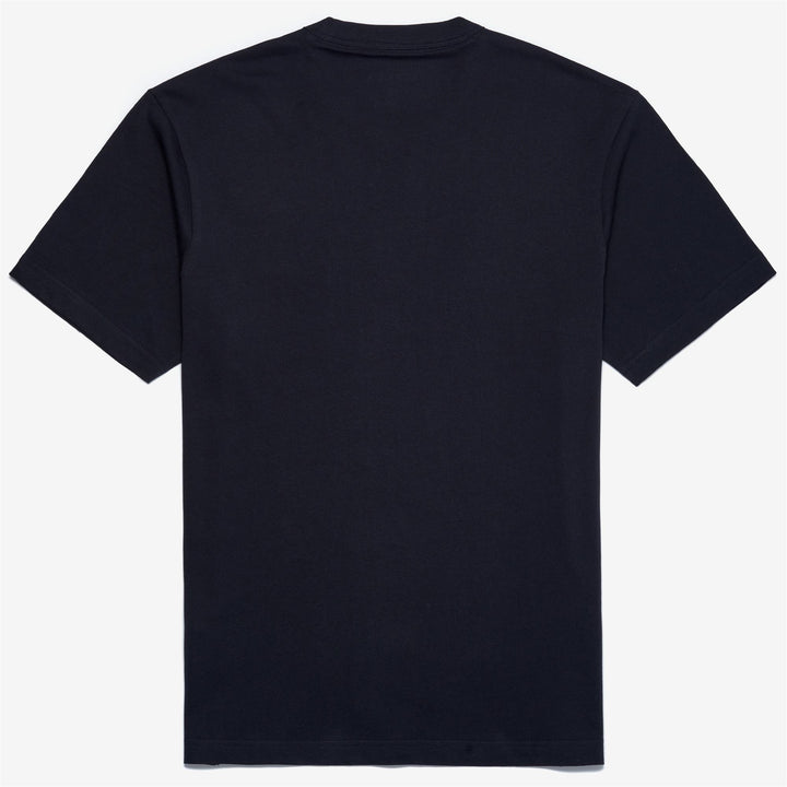 Marine Blue Men's Yachting T-Shirt with American Flag Print 2