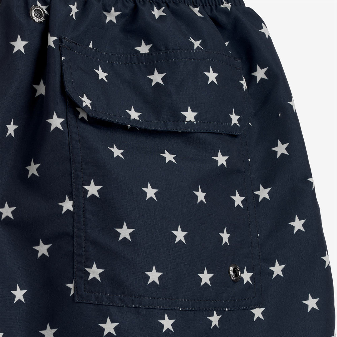 Red Blue Men's USA Flag Yachting Swimming Trunks with Quick-Dry Fabric main