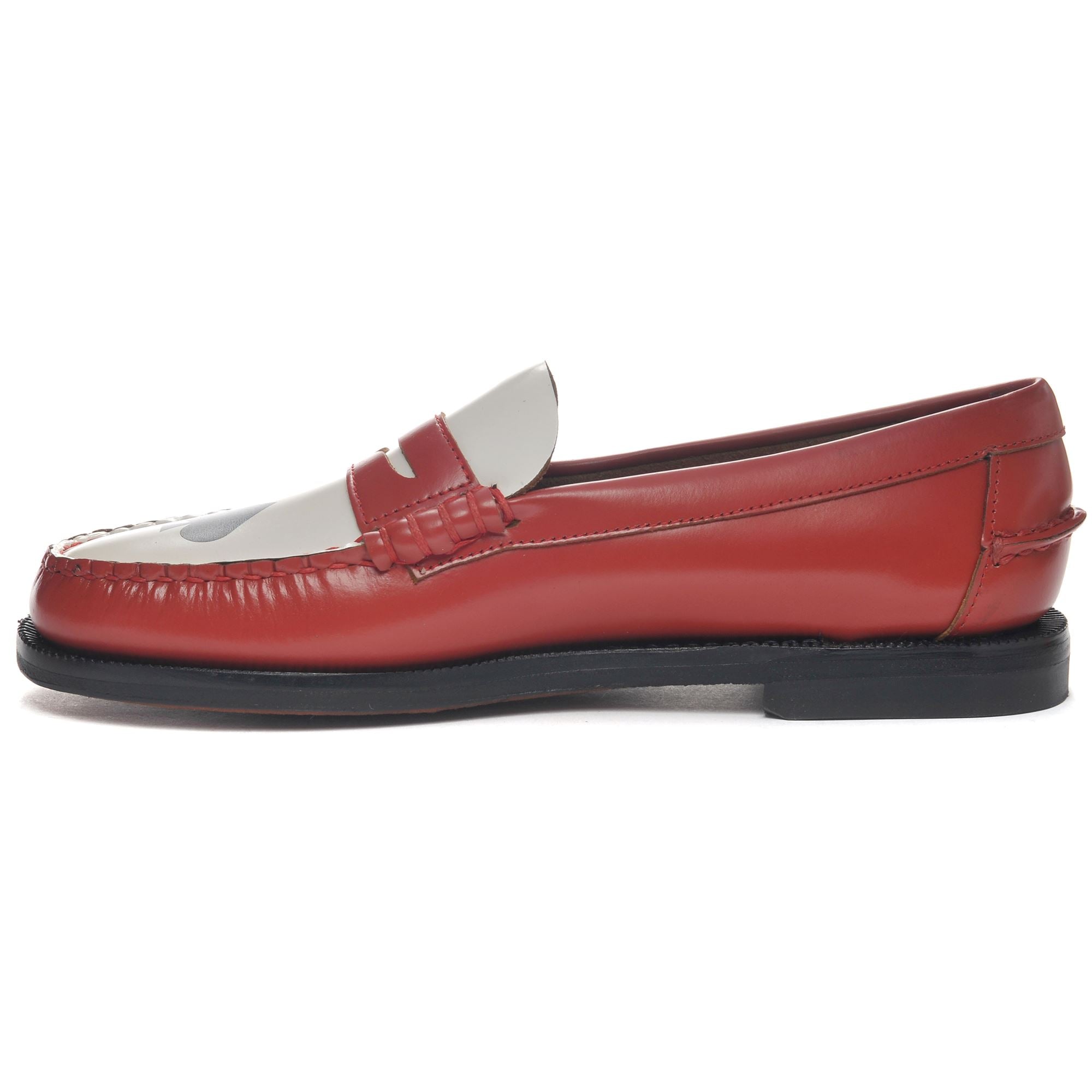 Moc Woman CLASSIC DAN GAMBLING WOMAN Moccasin DK RED- WHITE Moc Woman CLASSIC DAN GAMBLING WOMAN Moccasin DK RED- WHITE