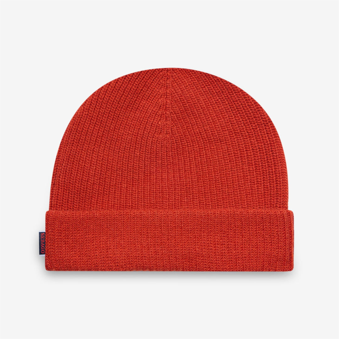 Berretto unisex in lana marrone rossiccio per il freddo main