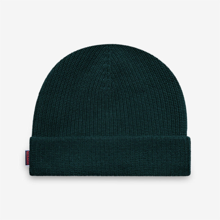 Gorro de lana unisex verde de invierno 2