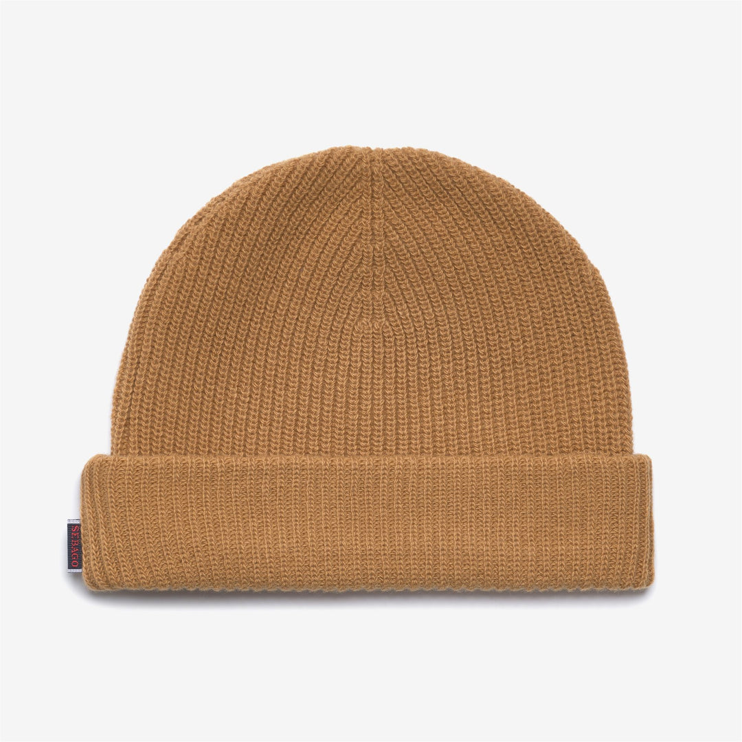 Gorro de punto de lana unisex amarillo main