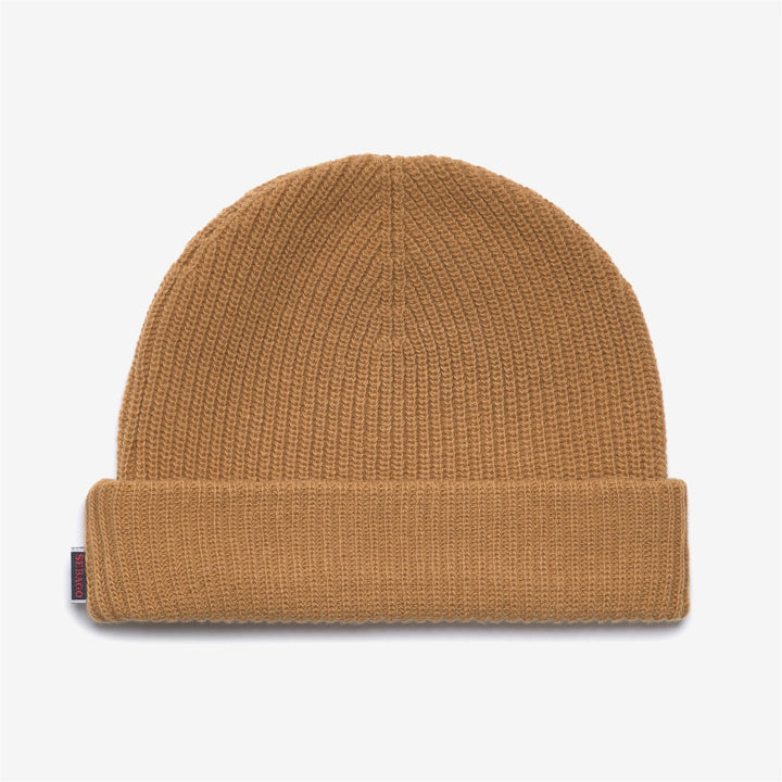 Gorro de punto de lana unisex amarillo 2