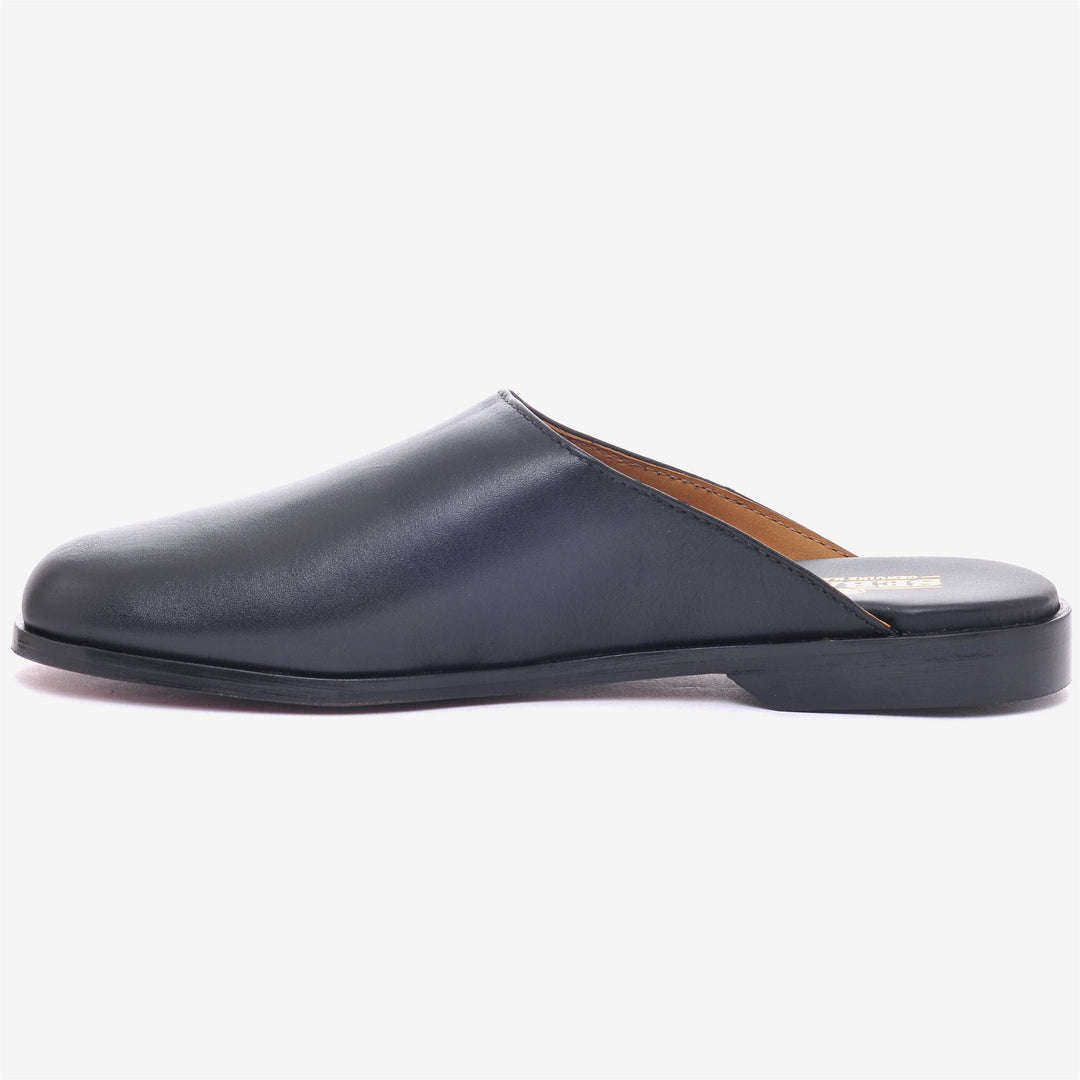 Black Women's Leather Moccasin Sandals for Business main
