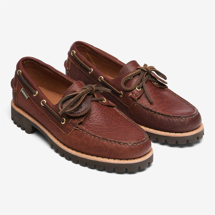 Mocassins Docksides pour homme, marron foncé, avec tige en cuir 2