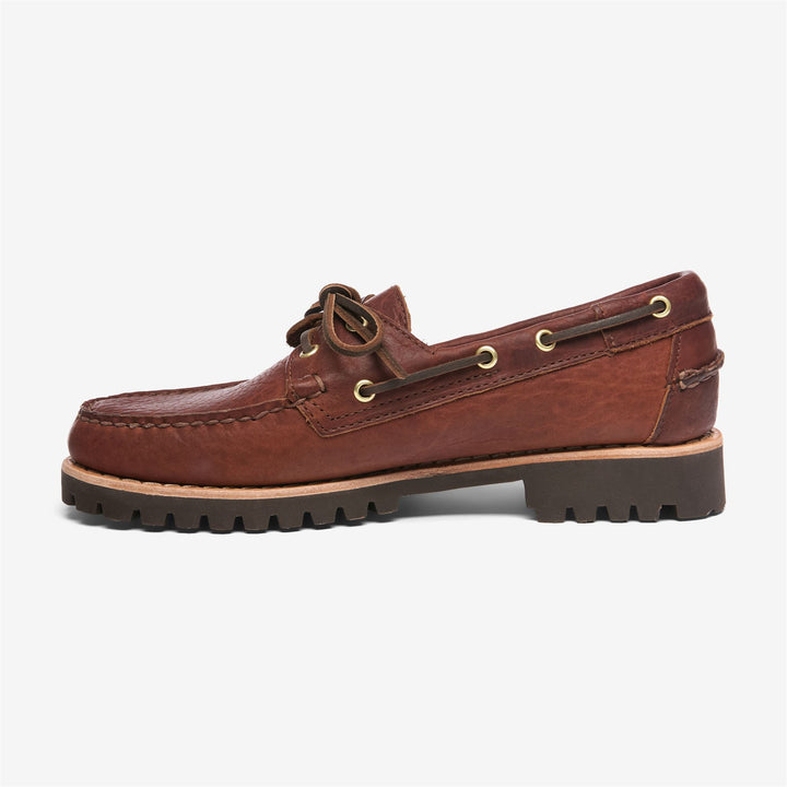 Mocassins Docksides pour homme, marron foncé, avec tige en cuir 3