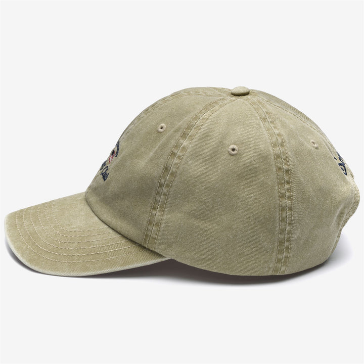 Beige Brown Unisex Cotton Leisure Cap with Embroidered Detailing 2