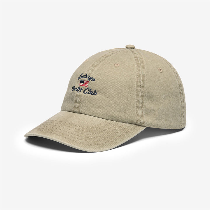Beige Brown Unisex Cotton Leisure Cap with Embroidered Detailing 1