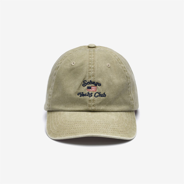 Beige Brown Unisex Cotton Leisure Cap with Embroidered Detailing 1