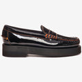 Moc_WOMAN_KARA WOMAN_Moccasin_Black - Orange - Commercial 1