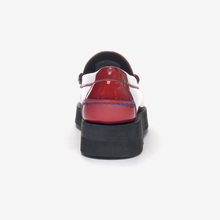 Mocassini Moda Donna Neon Rossa con Suola Piattaforma Confortevole 5