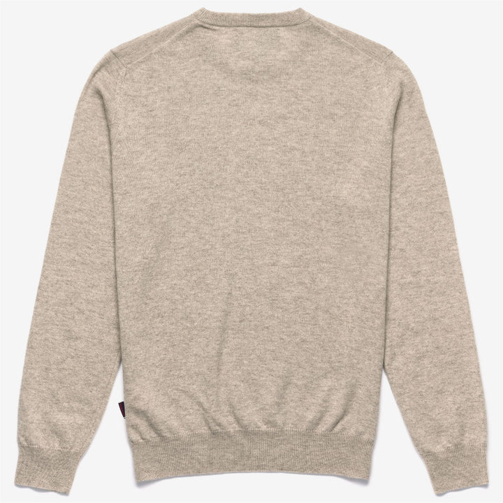 Pull unisexe en cachemire beige et marron 2
