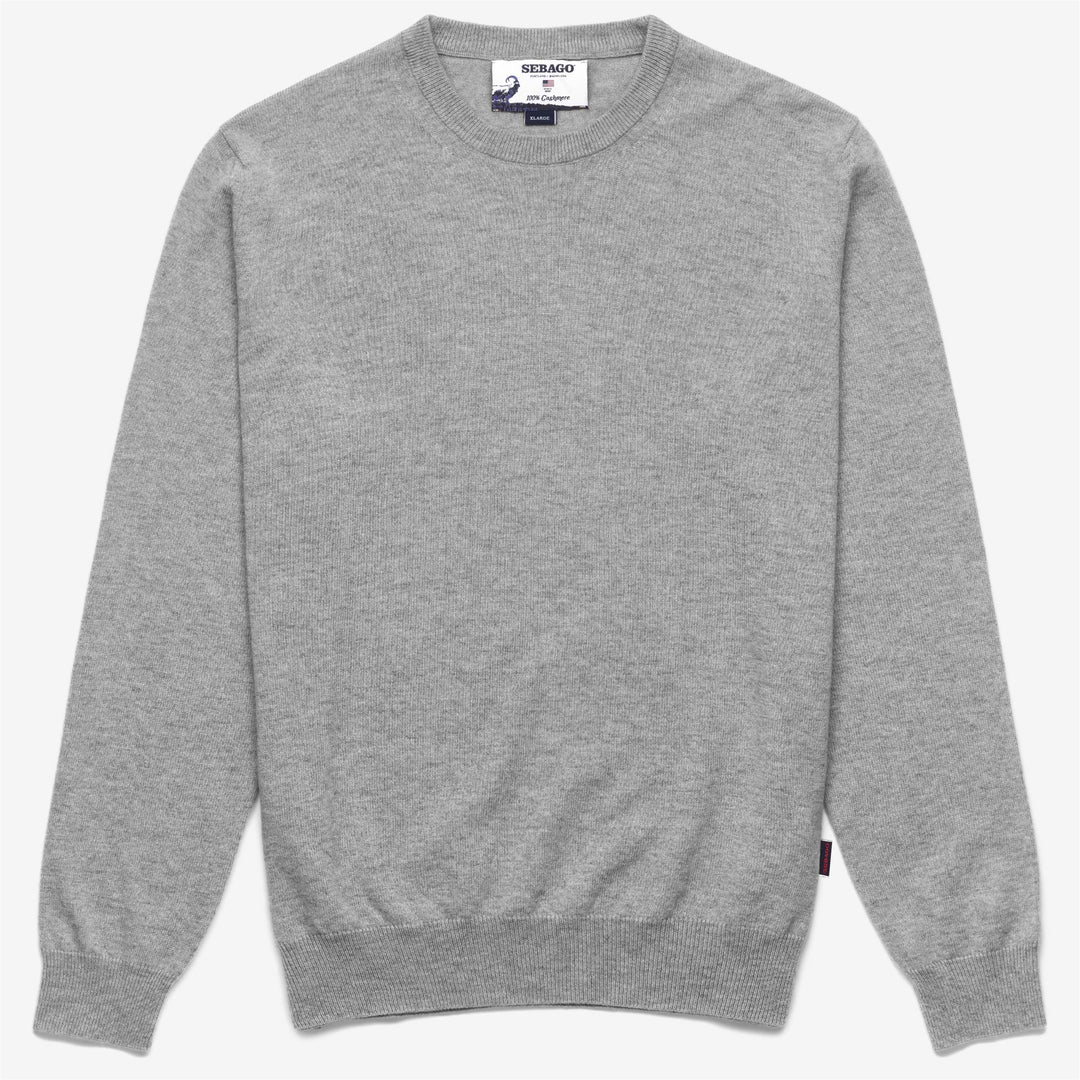 Grauer Kaschmir-Freizeitpullover für jeden Tag main