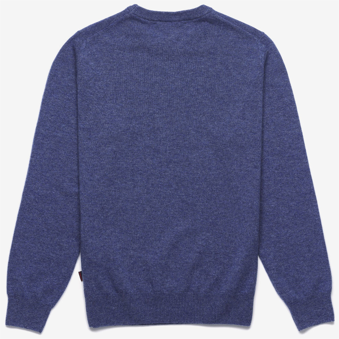 Pull unisexe en cachemire bleu pour les loisirs main