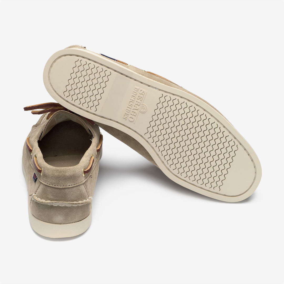 Brown Men's Artisan Suede Docksides for Yachting main