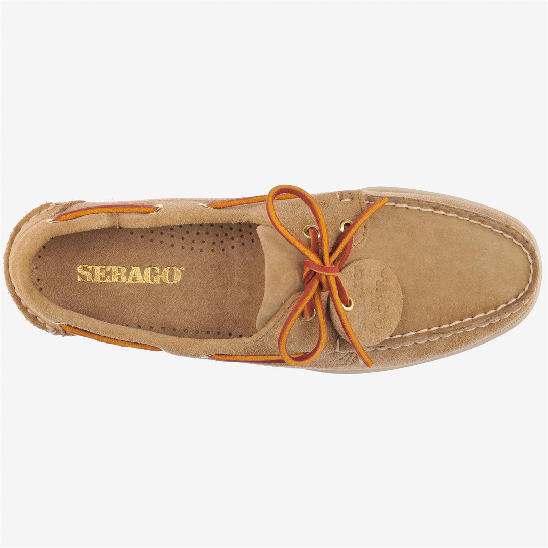 Brown Men's Artisan Suede Docksides for Yachting main