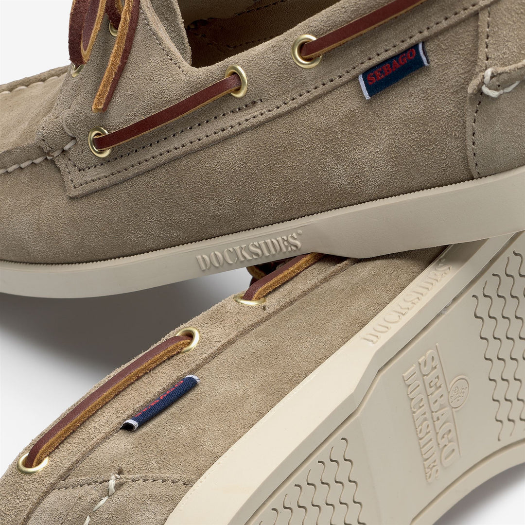 Brown Men's Artisan Suede Docksides for Yachting main