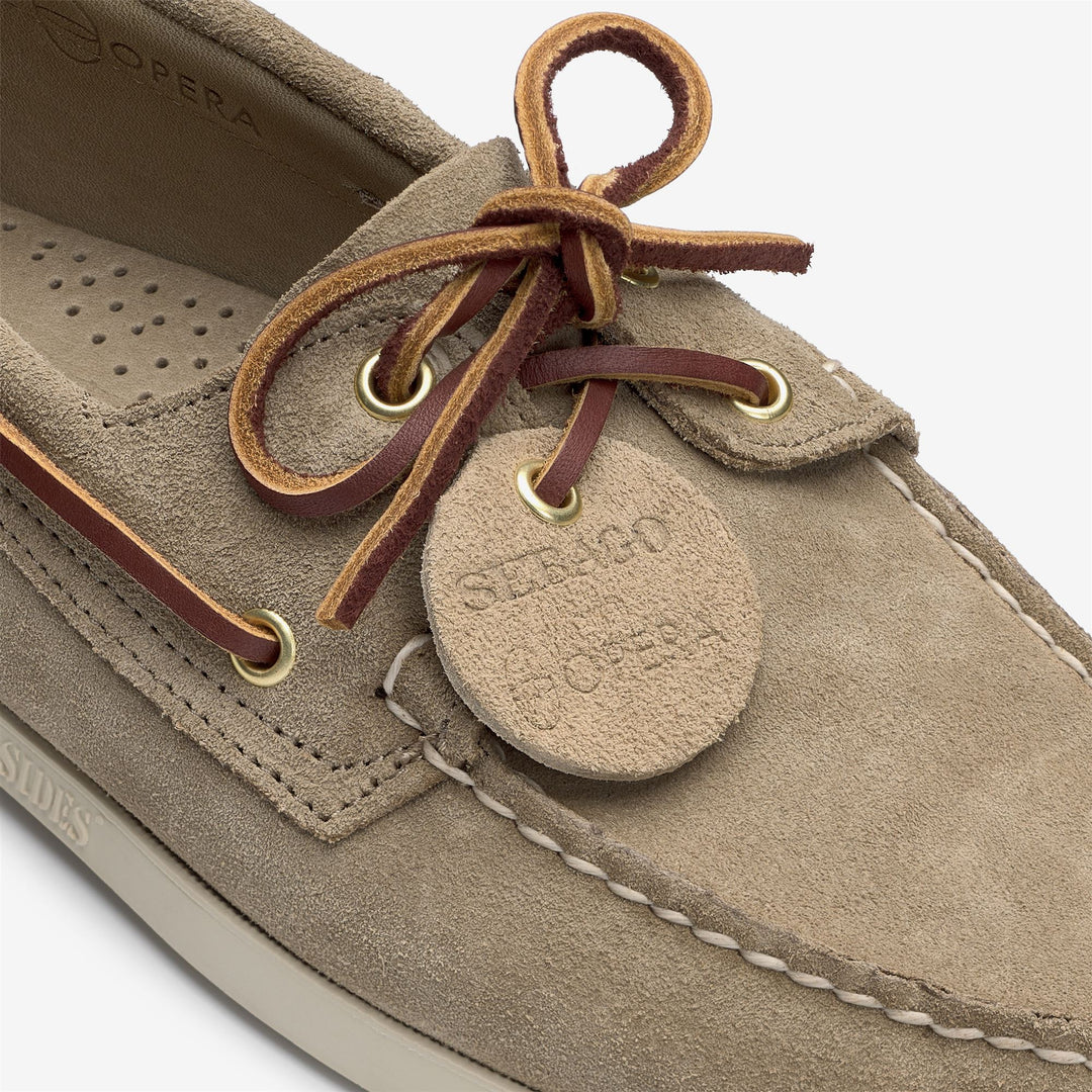 Brown Men's Artisan Suede Docksides for Yachting main
