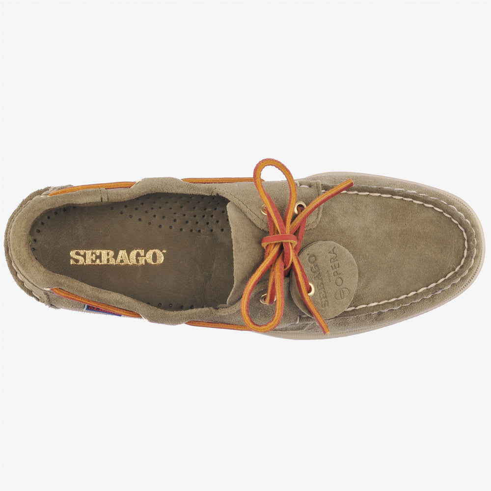 Zapatos náuticos tipo mocasín artesanales Giungla de color gris para hombre, ideales para navegar. 02