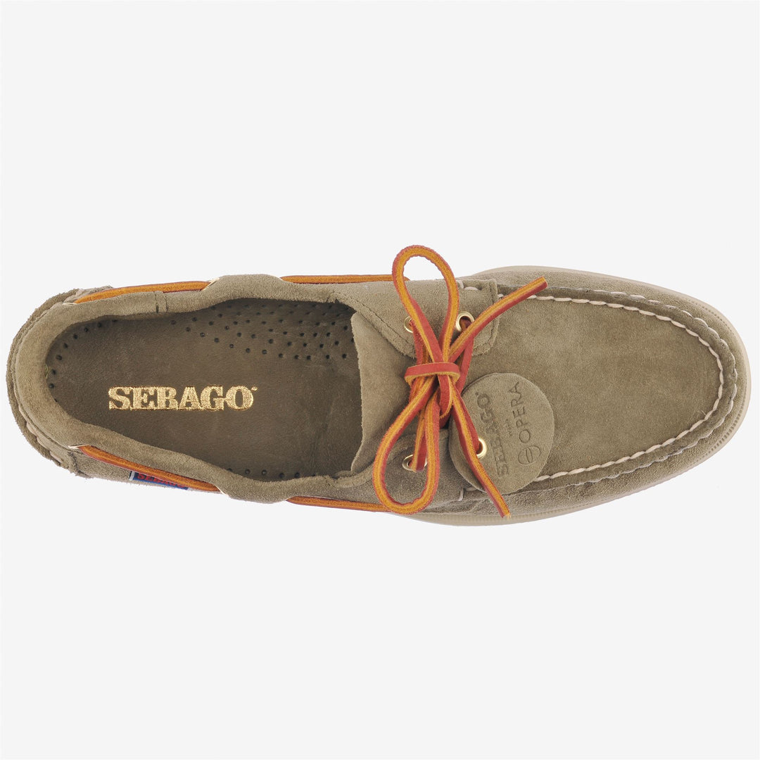 Zapatos náuticos tipo mocasín artesanales Giungla de color gris para hombre, ideales para navegar. main