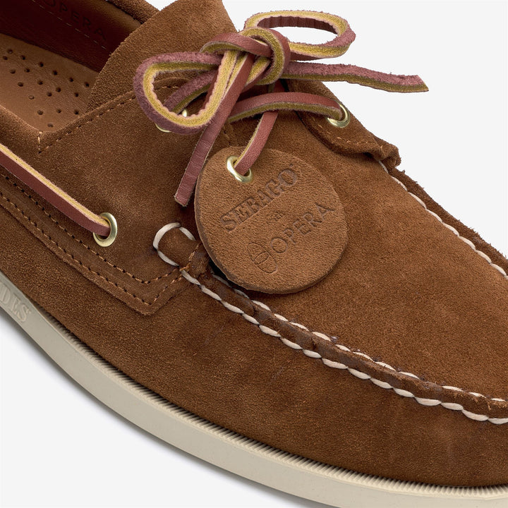 Brown Men's Artisan Moccasin Docksides for Yachting 6