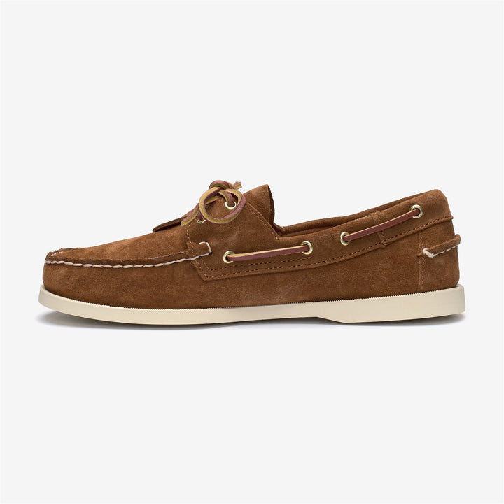 Mocassini Artigianali Marroni Uomo Docksides per Yachting 3