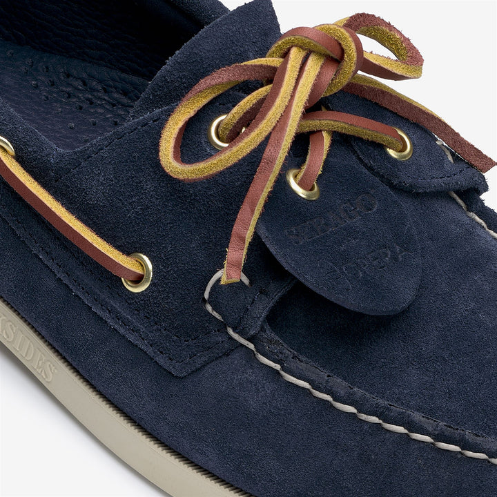 Navy Blue Men's Artisan Docksides Moccasin for Yachting 6