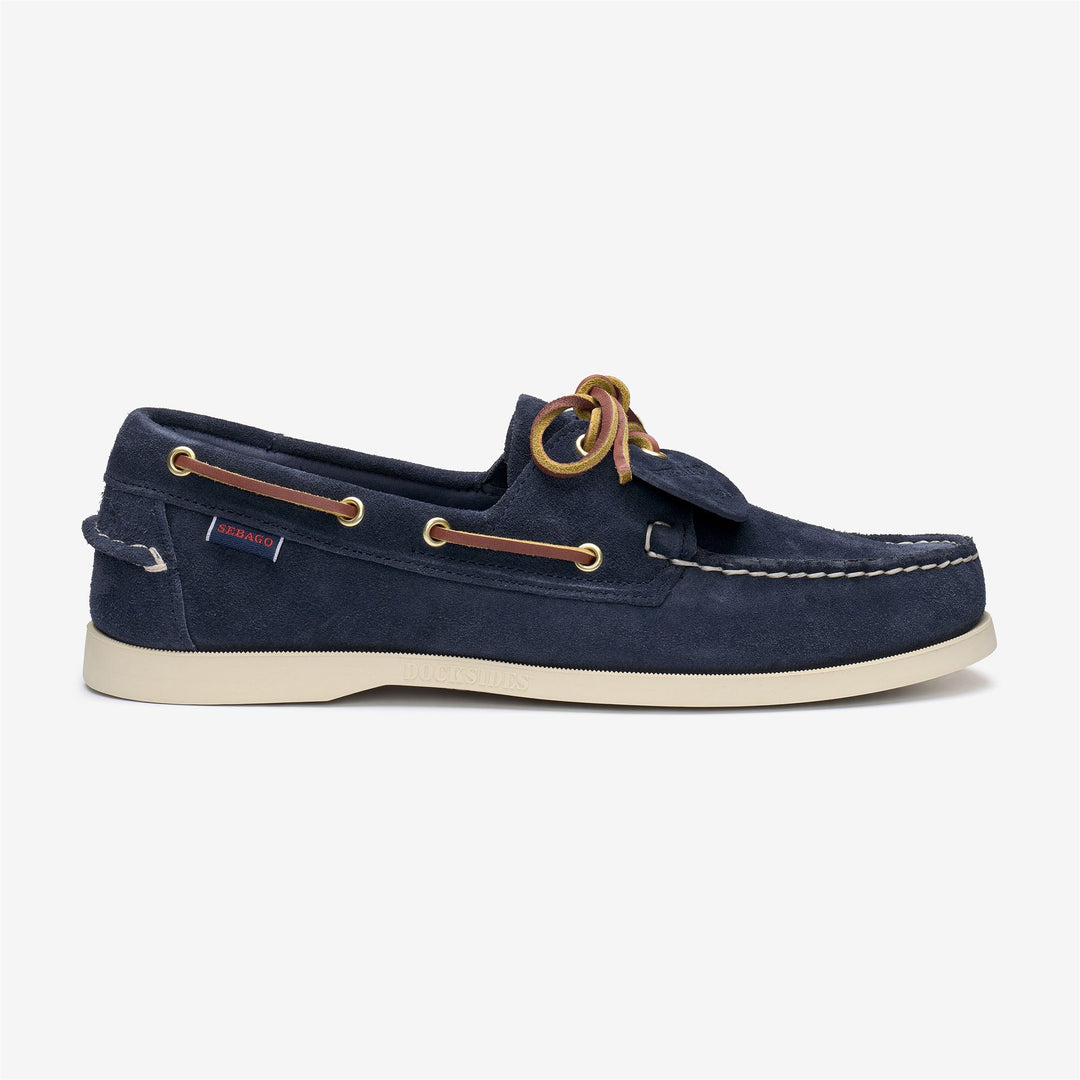 Navy Blue Men's Artisan Docksides Moccasin for Yachting 01