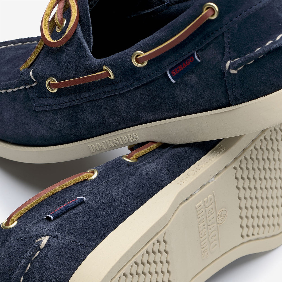 Blue Men's Suede Boat Shoe