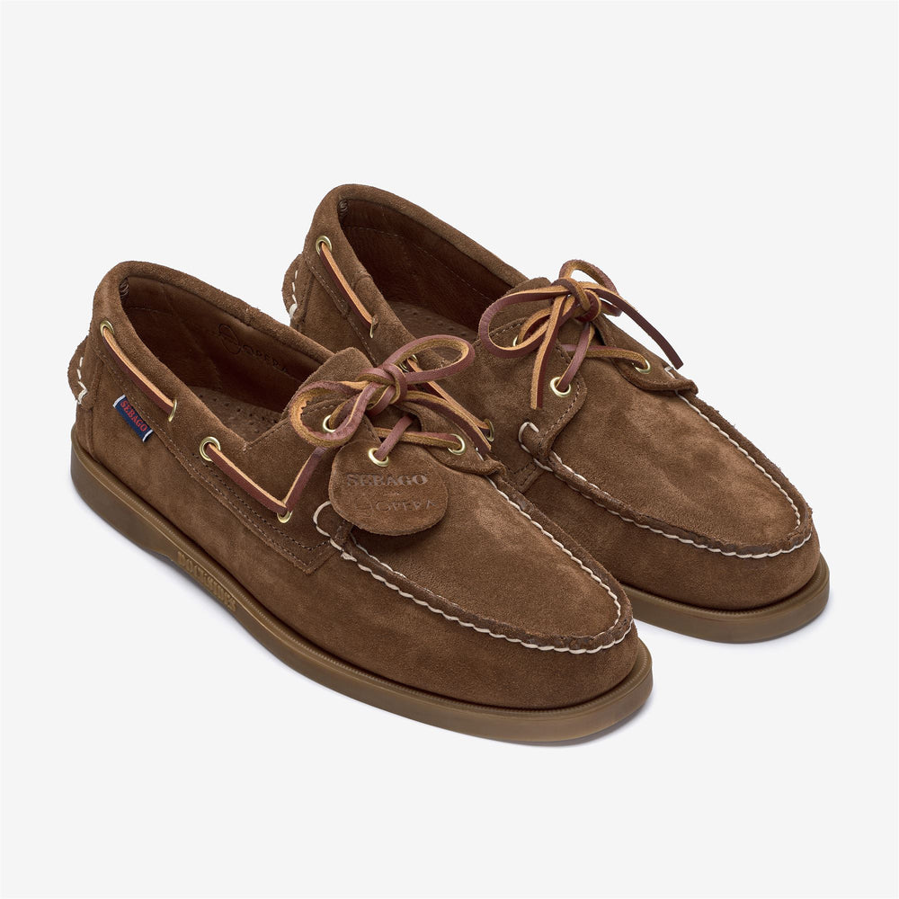 Red Men's Artisan Mocassin Boat Shoes for Yachting 02