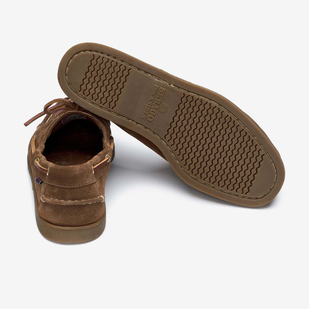 Red Men's Artisan Mocassin Boat Shoes for Yachting main