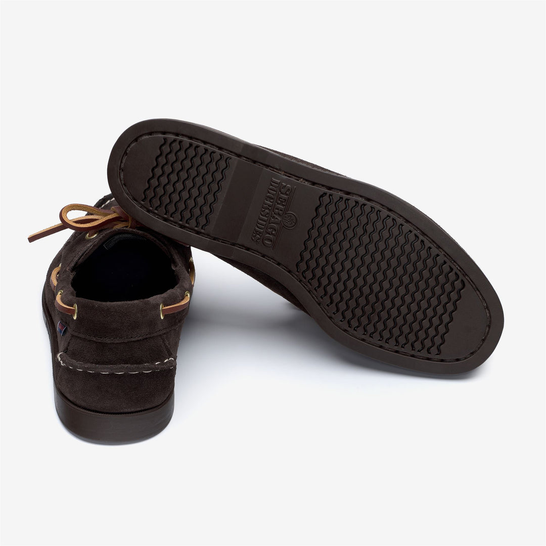 Dark brown Men's Artisan Moccasin Boat Shoes for Yachting main