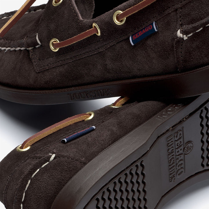 Dark brown Men's Artisan Moccasin Boat Shoes for Yachting 5