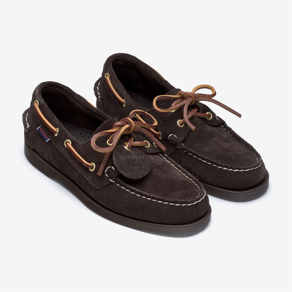 Dark brown Men's Artisan Moccasin Boat Shoes for Yachting 02
