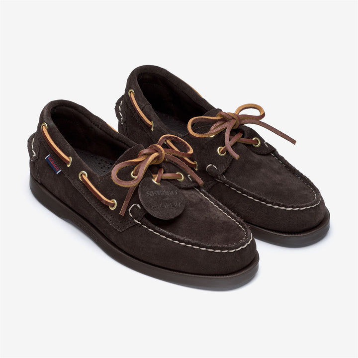 Dark brown Men's Artisan Moccasin Boat Shoes for Yachting 2