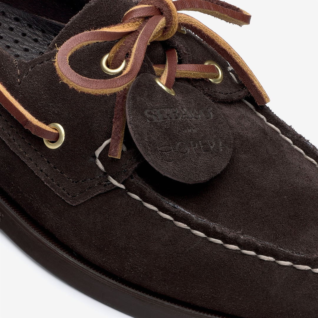 Dark brown Men's Artisan Moccasin Boat Shoes for Yachting main