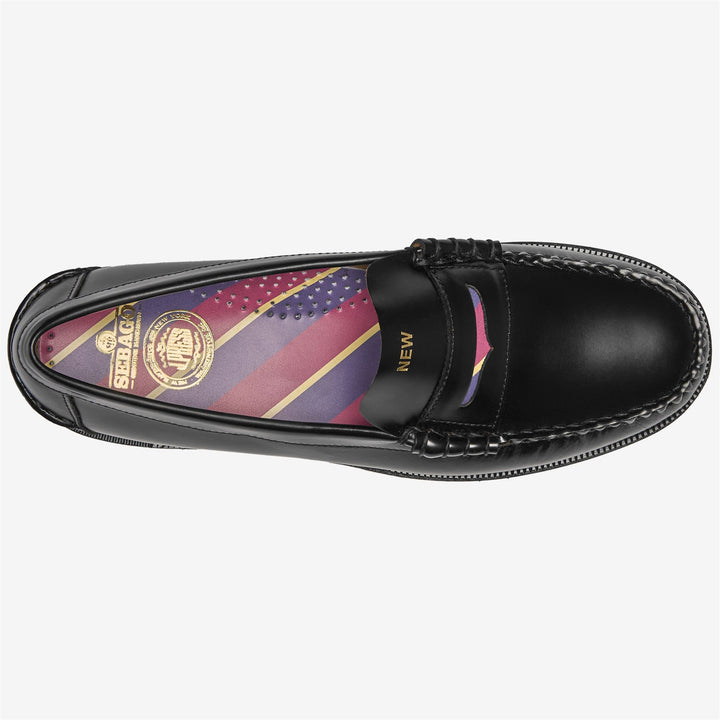 Mocassins en cuir noir pour homme 4