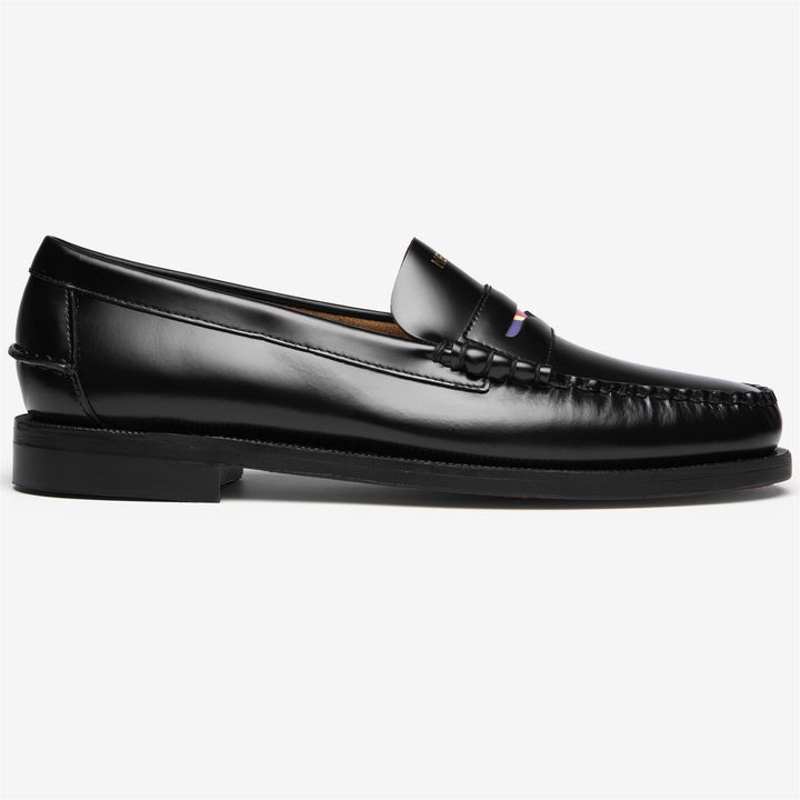 Mocassins en cuir noir pour homme 1