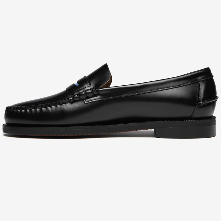 Mocassins d'affaires noirs pour hommes avec tige en cuir 3