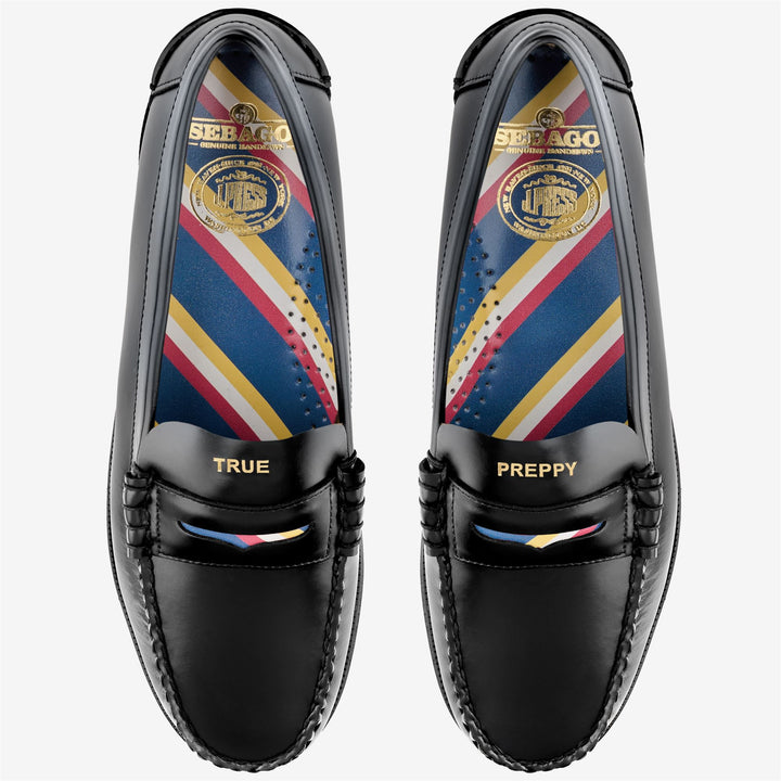 Mocassins d'affaires noirs pour hommes avec tige en cuir 6