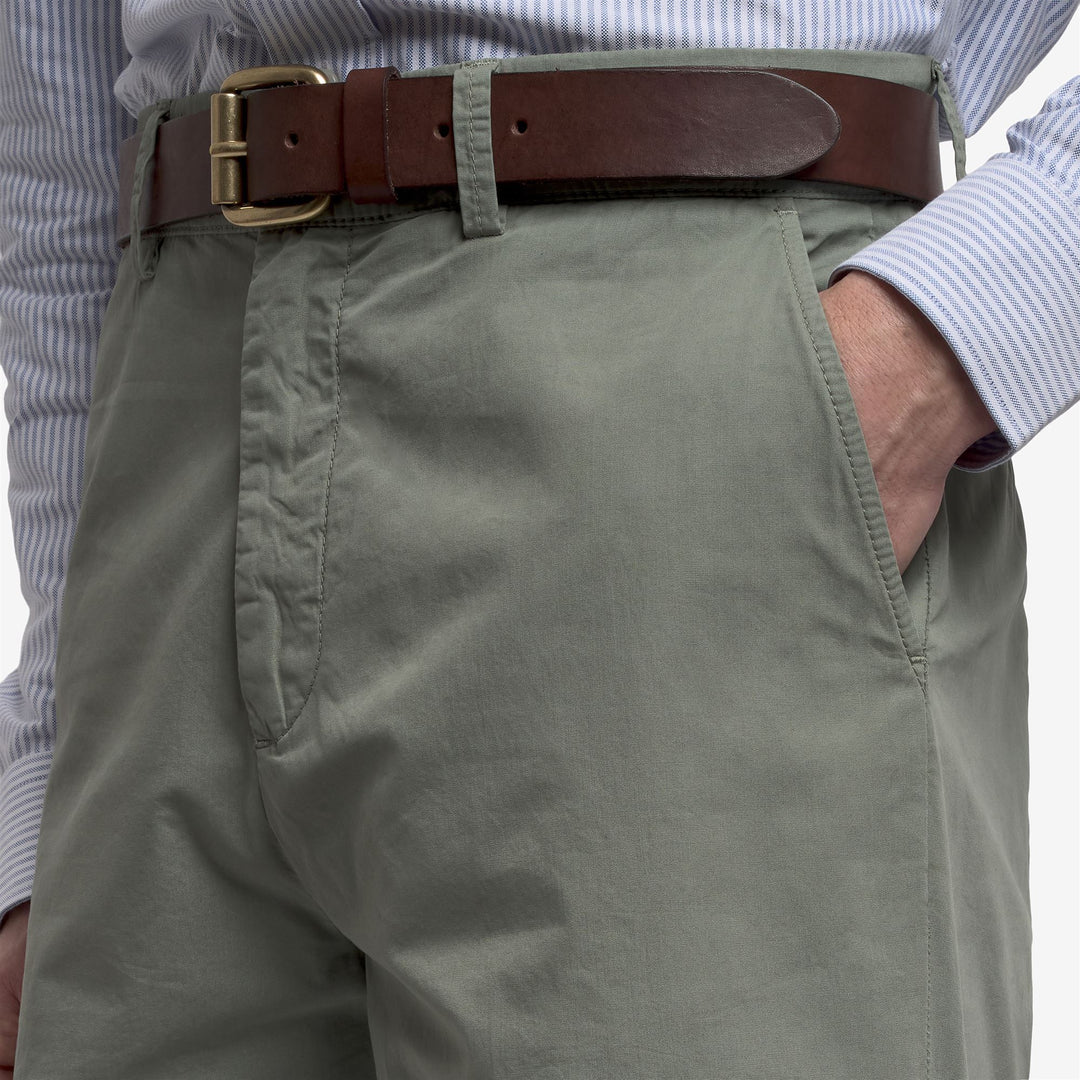 Herren-Chino-Shorts in Flechtengrün aus strapazierfähiger Baumwolle main