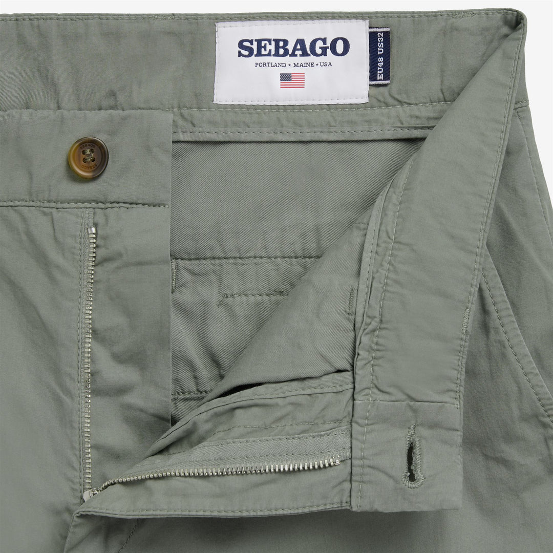 Herren-Chino-Shorts in Flechtengrün aus strapazierfähiger Baumwolle main