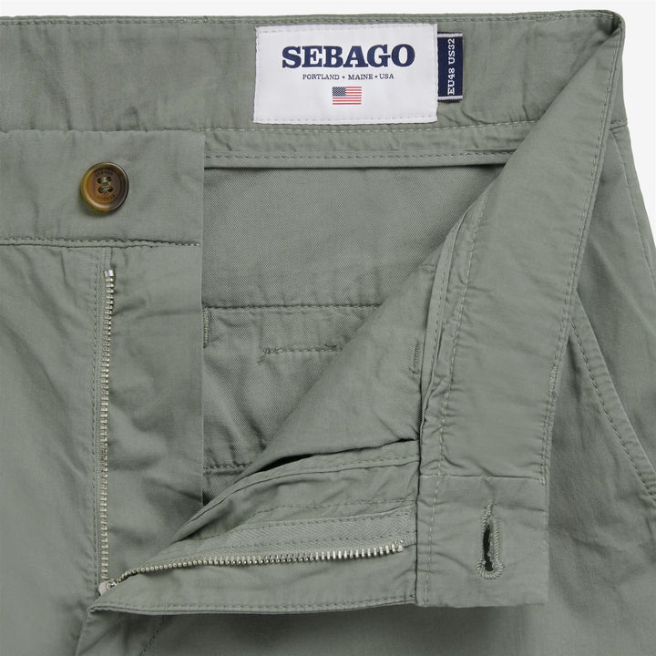Herren-Chino-Shorts in Flechtengrün aus strapazierfähiger Baumwolle 3