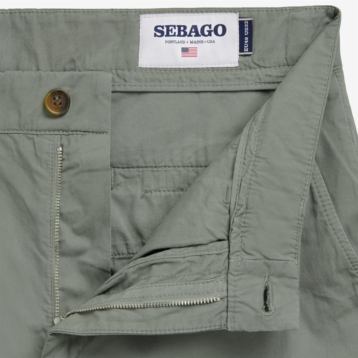 Green Men's Cotton Chino Short