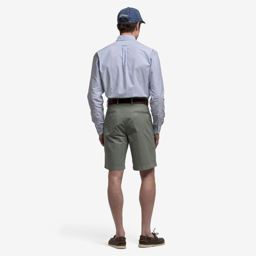 Herren-Chino-Shorts in Flechtengrün aus strapazierfähiger Baumwolle main
