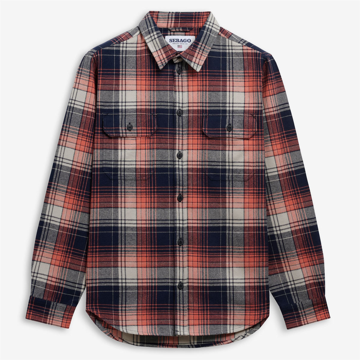 Blue Unisex Checkered Overshirt