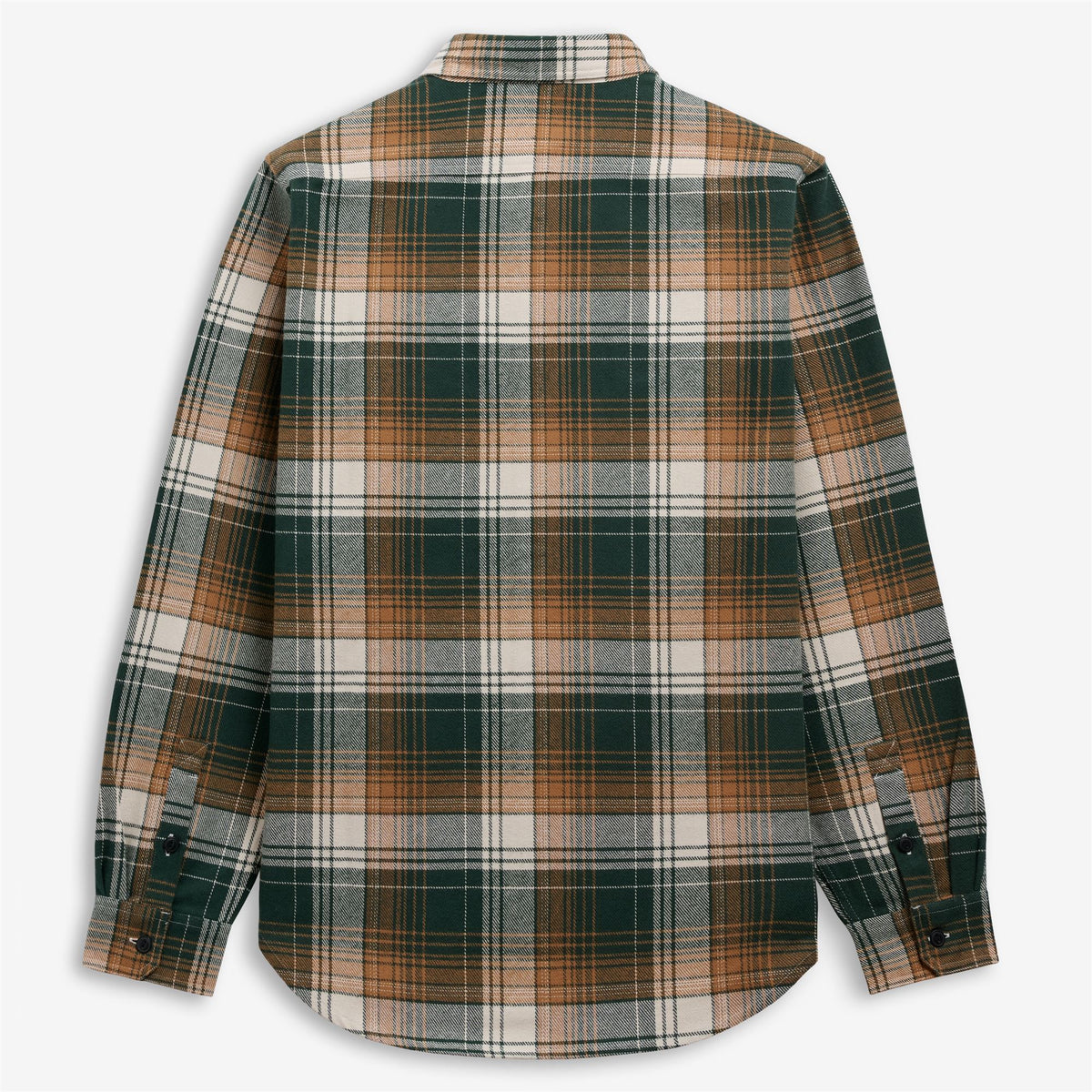 Green Unisex Check Pattern Overshirt