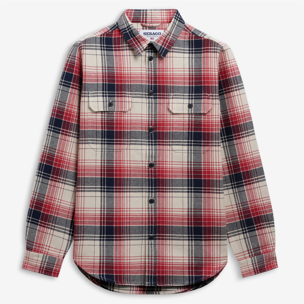 White Unisex Checkered Overshirt